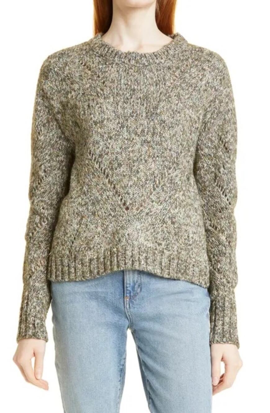 NWT LINE the Label Remi Sweater L Myriad Multicolor Marled Knit Slouchy